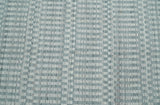 8x10 Hand Made Modern Trellis Ivory and Silver Blended Wool Area Rug