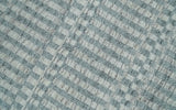 8x10 Hand Made Modern Trellis Ivory and Silver Blended Wool Area Rug