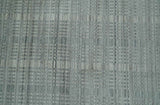 8x10 Hand Made Shaded Beige and Gray Blended Wool Flatwoven Area Rug