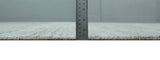 8x10 Hand Made Shaded Beige and Gray Blended Wool Flatwoven Area Rug