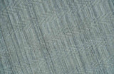 8x10 Hand Made Solid Silver And Gray Blended Wool Flatwoven Area Rug