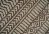 8x10 Hand Tufted Ivory and Bronze Stripes Pattern Rug Multi Size Living Room and Bedroom Rug | TRD6530810S