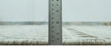 8x10 Ivory, Gray and Charcoal Hand Knotted Multi size Southwestern wool area Rug