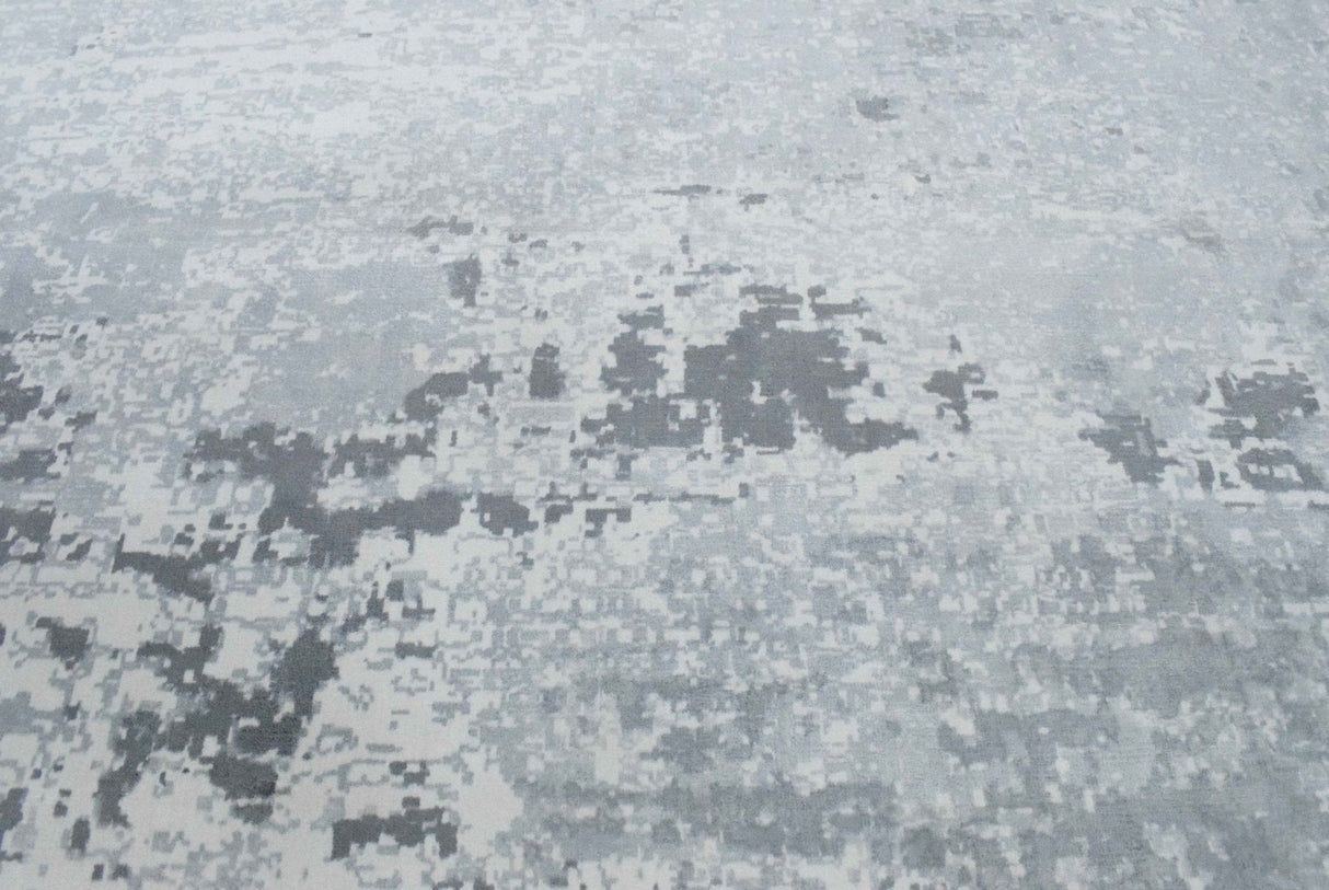 8x10 Rug, Abstract Blue and Green Rug made with Viscose Art Silk, Living, Dinning and Bedroom Rug | TRD0011QT810-Area Rug-Parc Decor