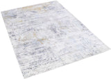8x10 Rug, Abstract Blue and Ivory Rug made with Viscose Art Silk, Living, Dinning and Bedroom Rug | TRD030OP-Area Rug-Parc Decor