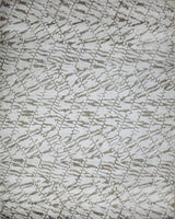 8x10 Rug, White and Brown Rug, Modern and Abstract Rug, Hand-loom Printed Viscose Area Rug | TRD020QT810-Area Rug-Parc Decor