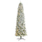 9’ Slim Flocked Montreal Fir Artificial Christmas Tree-Parc Decor
