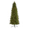 9’ Slim West Virginia Mountain Pine Artificial Christmas Tree with 600 Clear Lights and 1359 Bendable Branches-Parc Decor