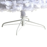 9’ Slim White Artificial Christmas Tree with 600 Warm White LED Lights and 1860 Bendable Branches-Parc Decor