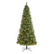 9’ Wisconsin Slim Snow Tip Pine Artificial Christmas Tree with 800 Clear LED Lights-Parc Decor