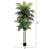 9’ Artificial Double Golden Cane Palm Tree-Tree-Parc Decor
