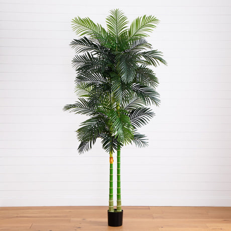 9’ Artificial Double Golden Cane Palm Tree-Tree-Parc Decor