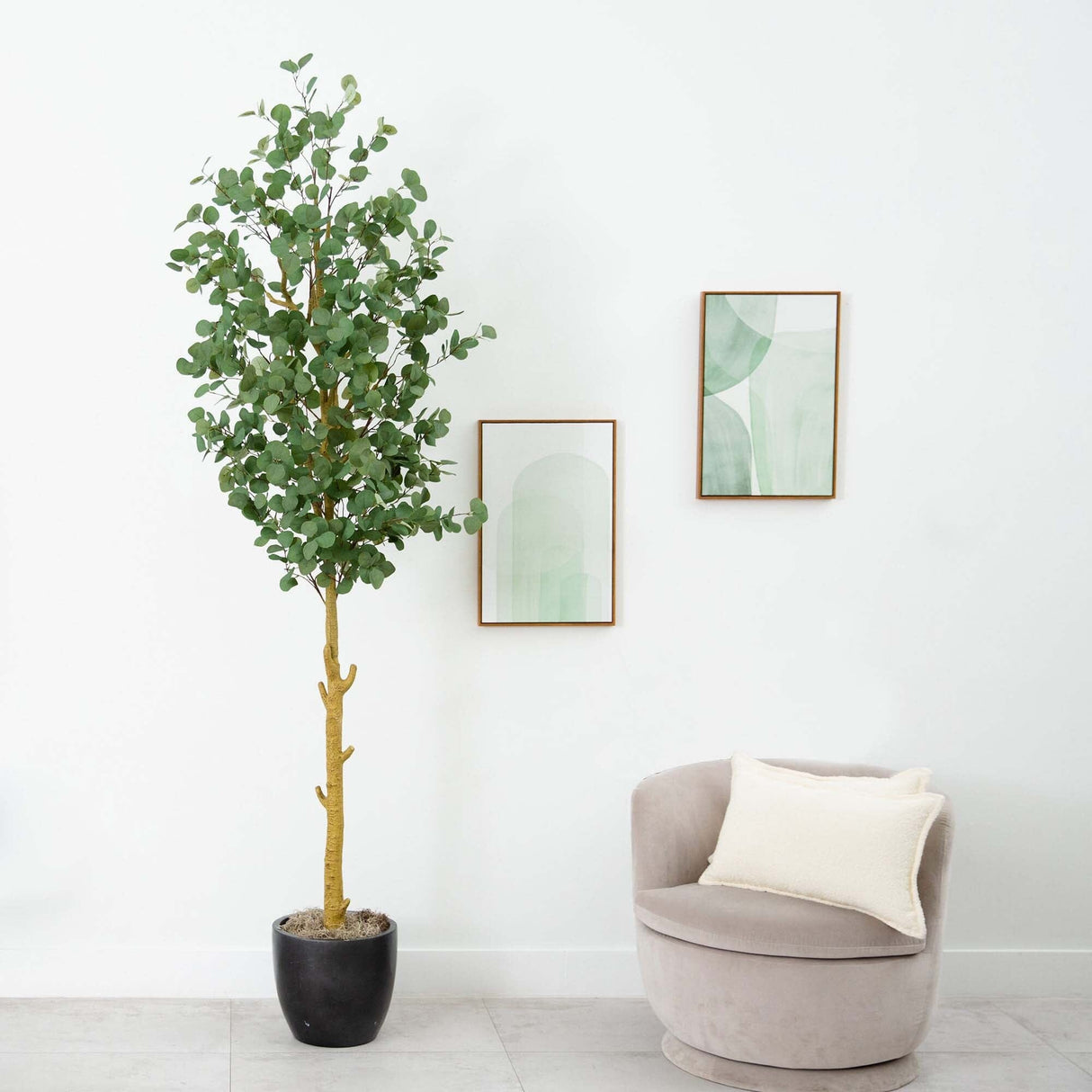 9’ Artificial Eucalyptus Tree-Tree-Parc Decor
