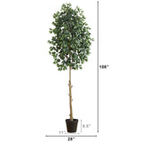 9’ Artificial Ficus Tree-Tree-Parc Decor
