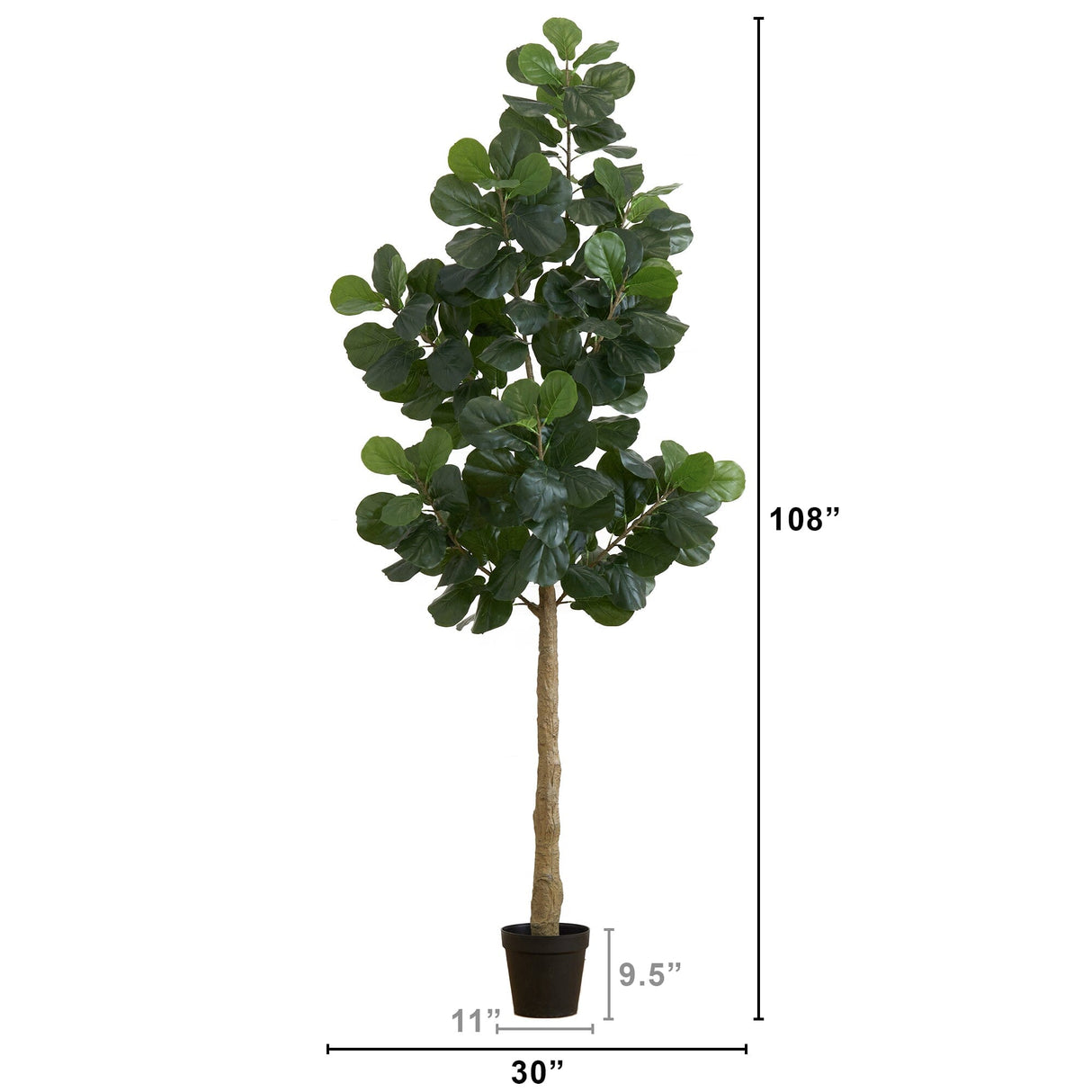 9’ Artificial Fiddle Leaf Fig Tree-Tree-Parc Decor