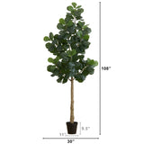 9’ Artificial Fiddle Leaf Fig Tree-Tree-Parc Decor