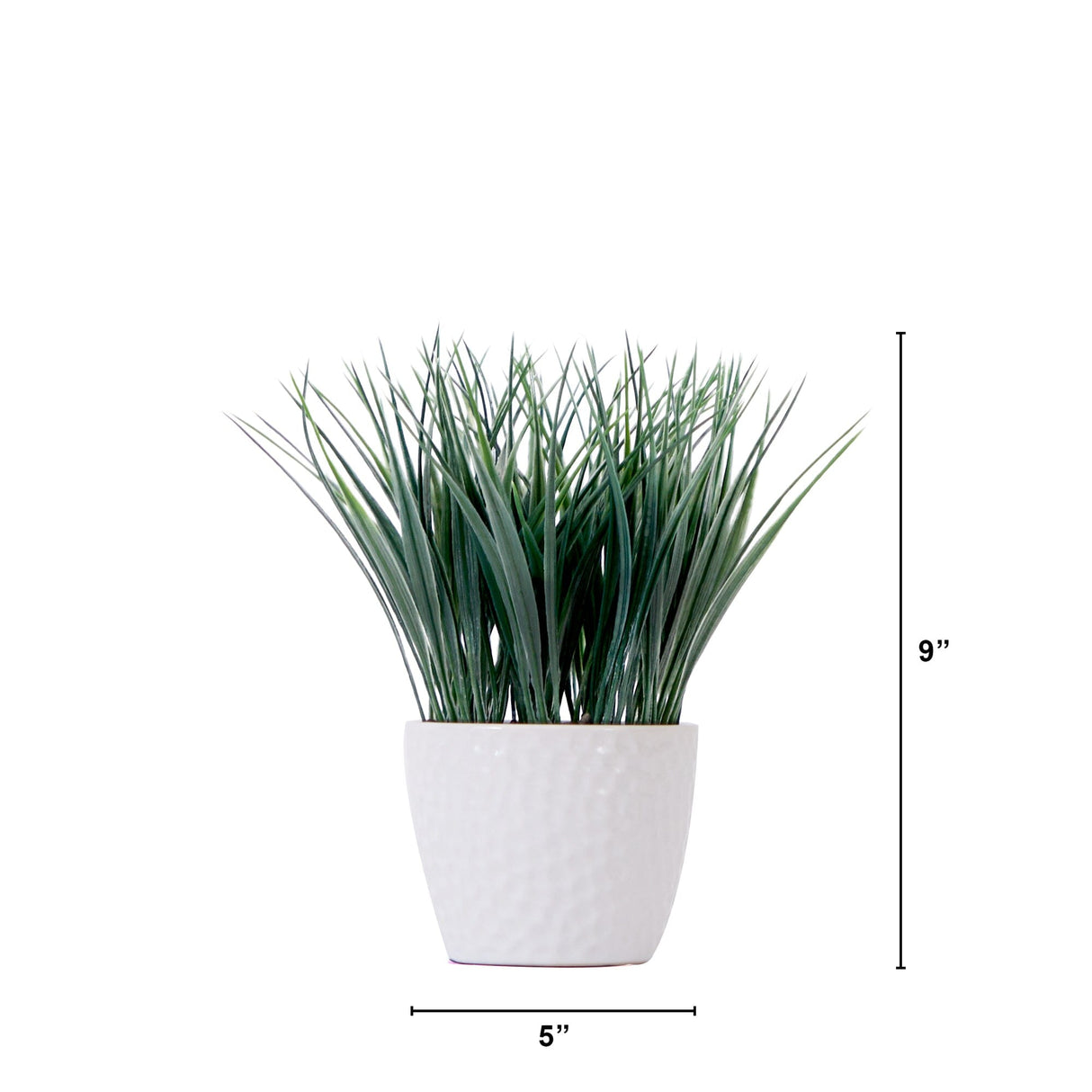 9" Artificial Grass Plant with Decorative Planter-Plant-Parc Decor