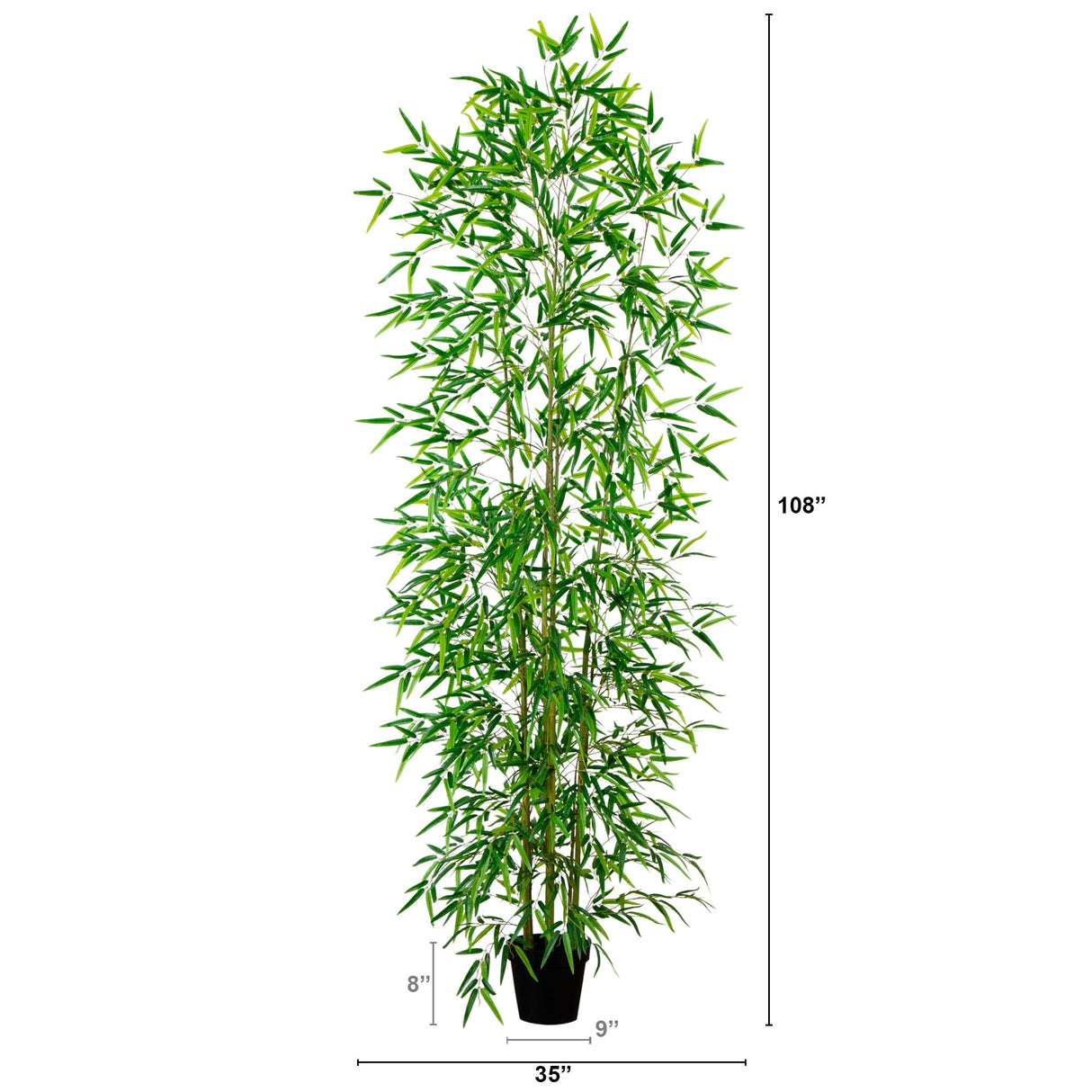 9’ Artificial Green Bamboo Tree-Tree-Parc Decor