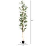 9' Artificial Olive Tree with Natural Trunk-Tree-Parc Decor