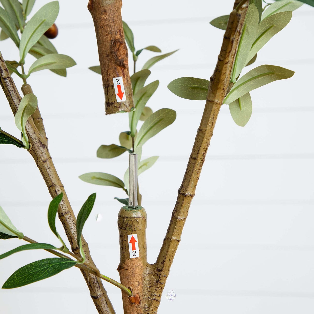 9' Artificial Olive Tree with Natural Trunk-Tree-Parc Decor