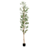 9' Artificial Olive Tree with Natural Trunk-Tree-Parc Decor