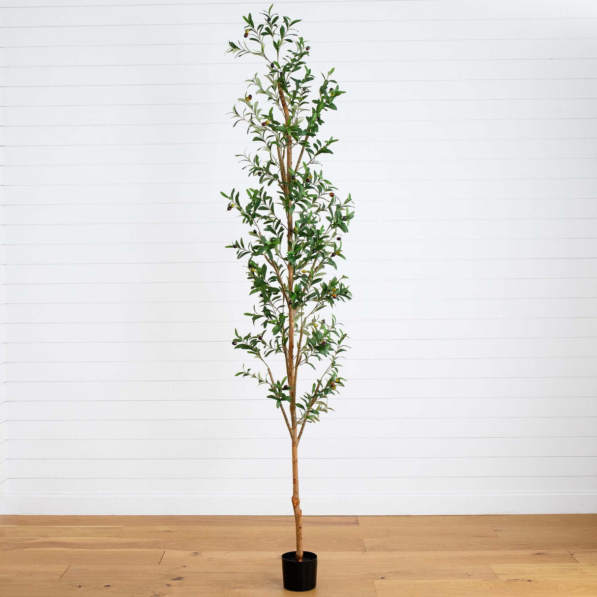 9' Artificial Olive Tree with Natural Trunk-Tree-Parc Decor