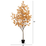 9’ Autumn Eucalyptus Artificial Fall Tree-Tree-Parc Decor
