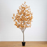 9’ Autumn Eucalyptus Artificial Fall Tree-Tree-Parc Decor