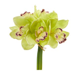 9” Cymbidium Orchid Artificial Flower Bundle (Set of 6)-Stem-Parc Decor
