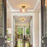 9 Inch Gerald 1-Light Semi-Flush Mount Ceiling Light