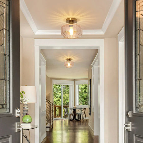 9 Inch Gerald 1-Light Semi-Flush Mount Ceiling Light
