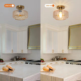 9 Inch Gerald 1-Light Semi-Flush Mount Ceiling Light