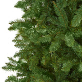 9’ Slim Green Mountain Pine Artificial Christmas Tree with 1860 Bendable Branches-Christmas Tree-Parc Decor