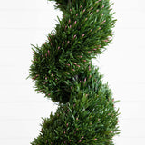9' UV Resistant Artificial Rosemary Spiral Topiary Tree (Indoor/Outdoor)-Tree-Parc Decor