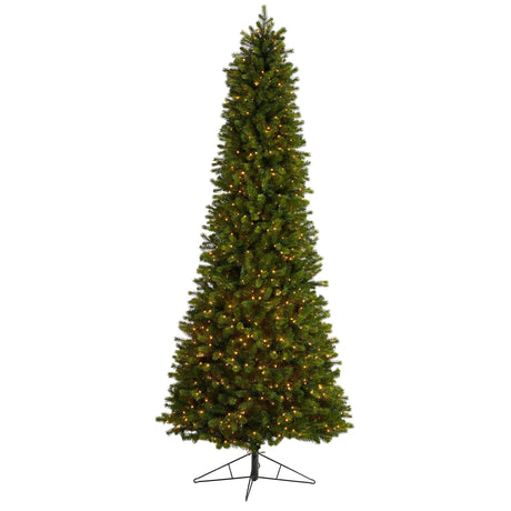 9.5' Slim Colorado Mountain Spruce Artificial Christmas Tree-Parc Decor