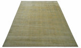 9x12 Antique Oriental Oushak Beige Hand knotted Wool Area Rug