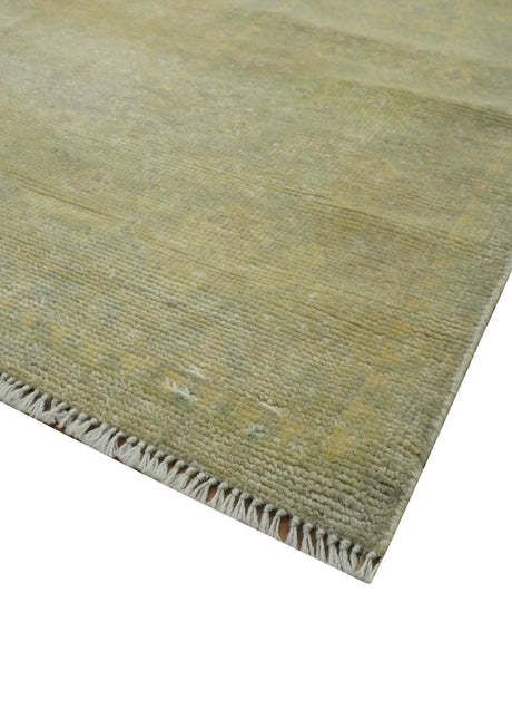 9x12 Antique Oriental Oushak Beige Hand knotted Wool Area Rug