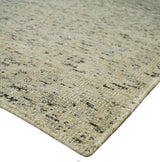 9x12 Hand Knotted Beige and Brown Modern Contemporary Southwestern Trellis Recycled Silk Area Rug
