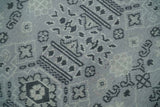 9x12 Hand Knotted Silver, Ivory and Charcoal Traditional Antique Style Wool Rug