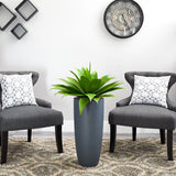 Agave in Gray Cylinder Planter-Parc Decor