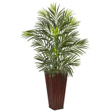 Areca Palm in Bamboo Planter-Parc Decor