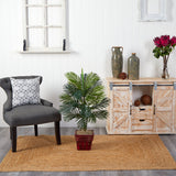 Areca Palm w/Wicker Basket Silk Plant-Parc Decor