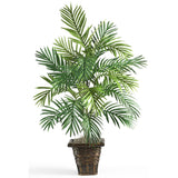 Areca Palm w/Wicker Basket Silk Plant-Parc Decor