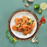 Aria Scorched Wood Serving Tray with Handles-Parc Decor