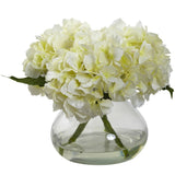 Artificial Blooming Hydrangea in Vase-Parc Decor