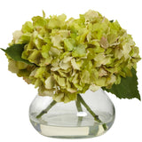 Artificial Blooming Hydrangea in Vase-Parc Decor