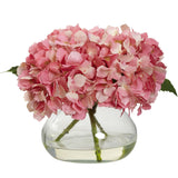 Artificial Blooming Hydrangea in Vase-Parc Decor