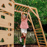 Avenlur Hawthorn XL Wooden Outdoor Playset – Slide, Swing, Climbing Wall & Monkey Bars | Backyard Playground Set for Kids-Parc Decor