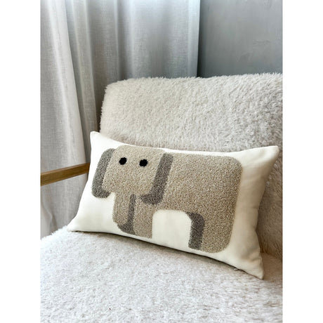Babar Lumbar Pillow Cover-Parc Decor