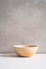 Beige Matte Stoneware Bowl-Parc Decor